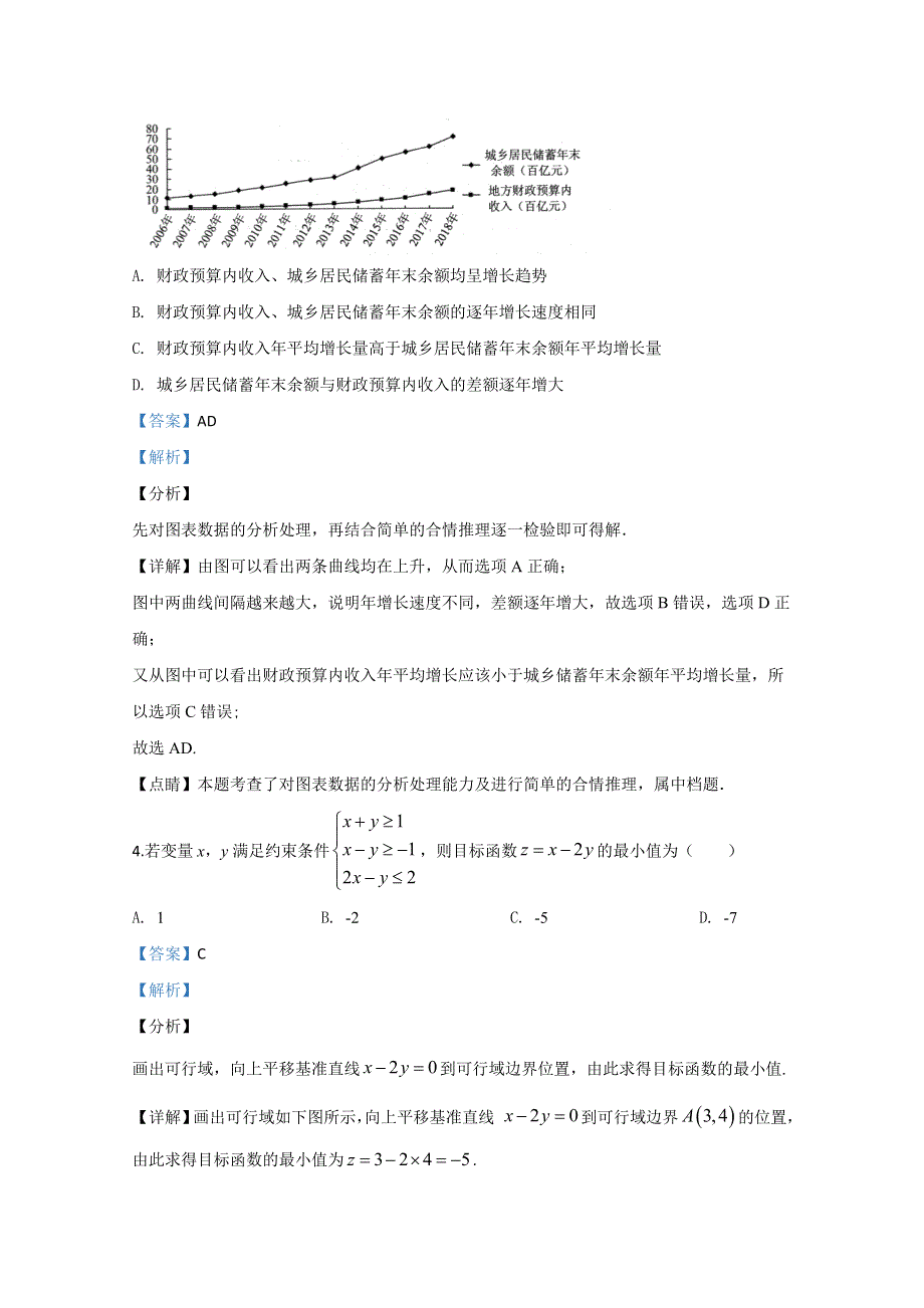 云南省红河州2020届高三第一次复习统一检测数学（文）试卷 WORD版含解析.doc_第2页