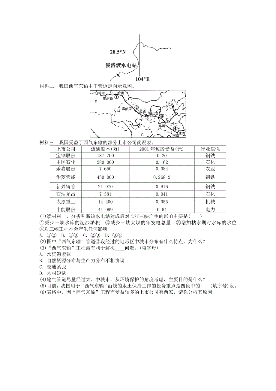 2011年高二地理 综合练习4（新人教版必修3）.doc_第3页