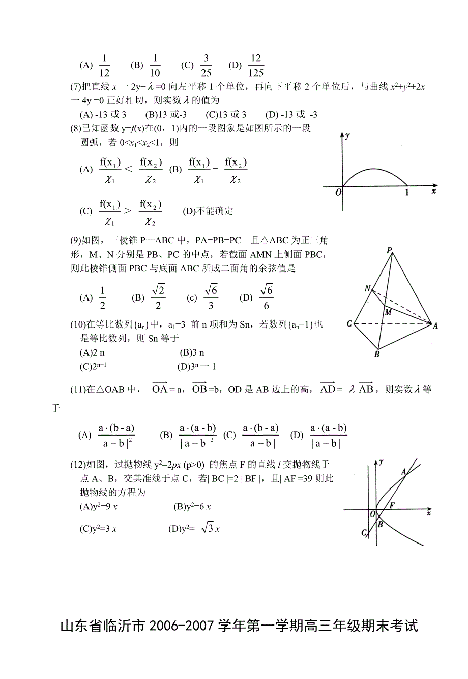 临沂市2006-2007学年第一学期高三年级期末考试（文科）.doc_第2页