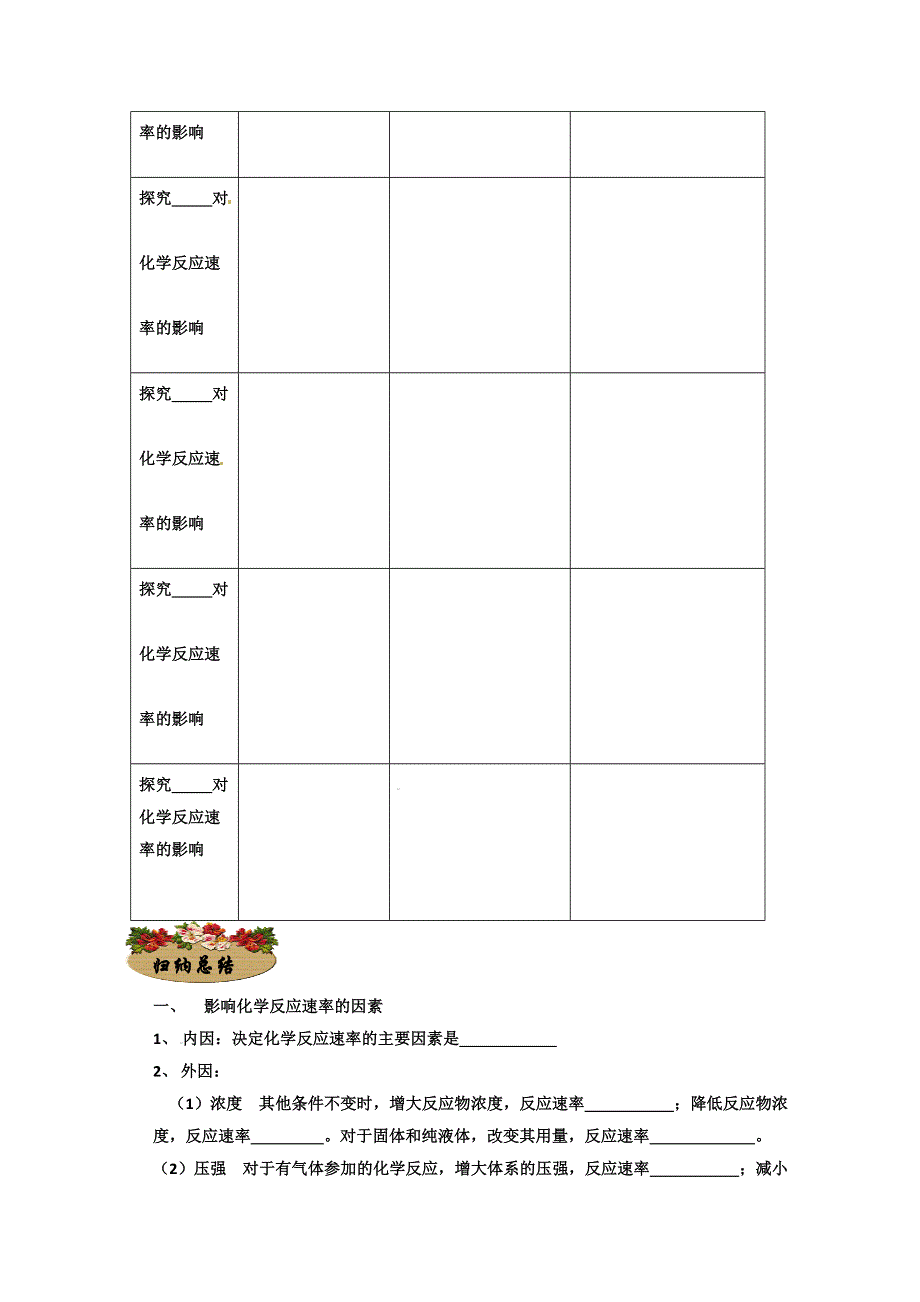 《名校推荐》2015-2016学年河北省邢台一中高二化学同步练习：2.2化学反应速率及影响因素（人教版选修4） WORD版含答案.doc_第2页