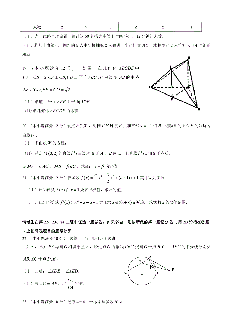 云南省蒙自一中2014届高三5月月考 数学（文）试题 WORD版含答案.doc_第3页