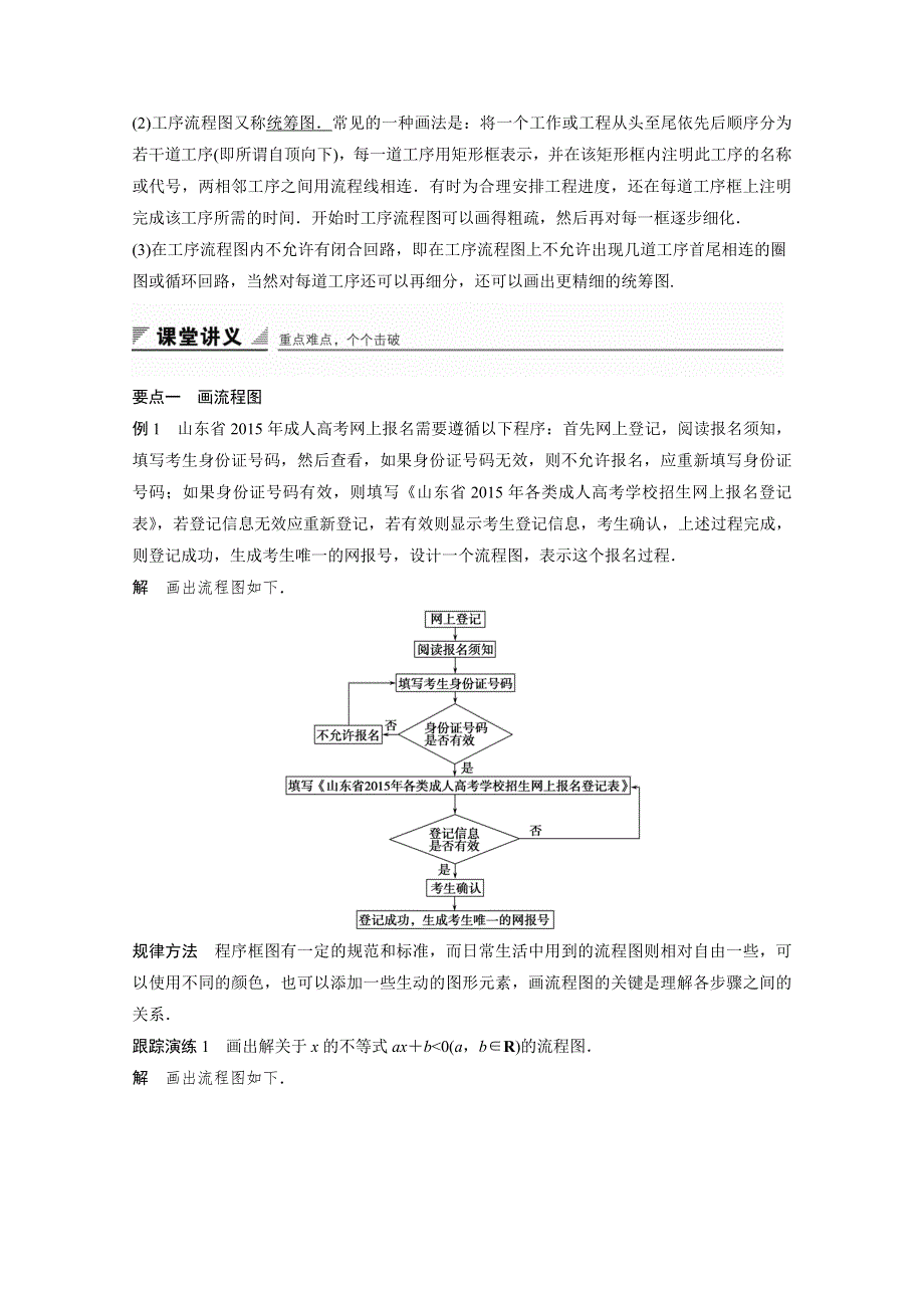 《创新设计》2015-2016学年高中数学（苏教版选修1-2）学案：第4章 框图 4-1（1）.doc_第2页