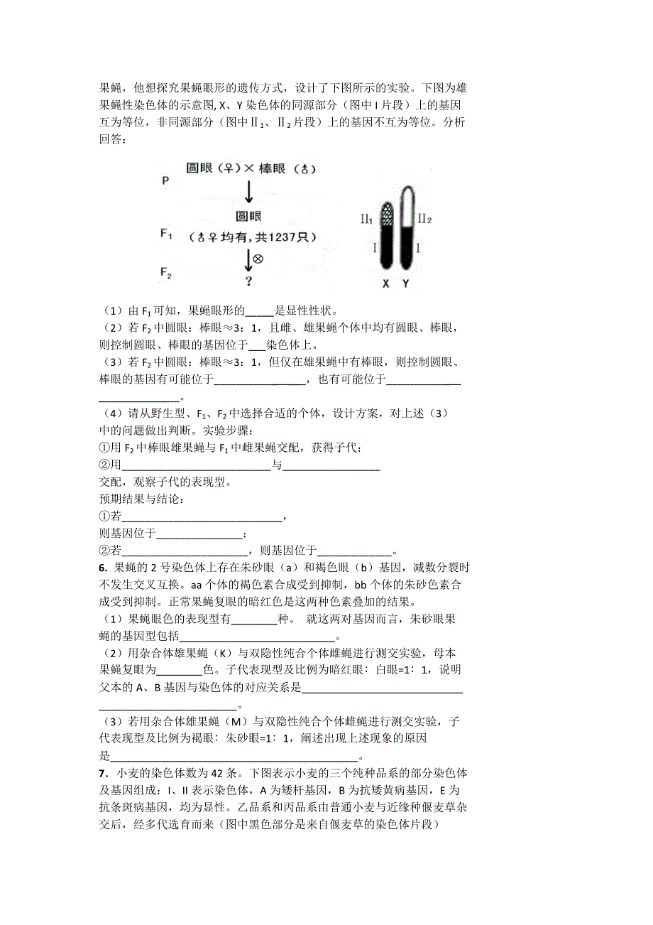 《名校推荐》北京市第四中学高考生物总复习例题讲解：遗传分析专题 .doc_第2页