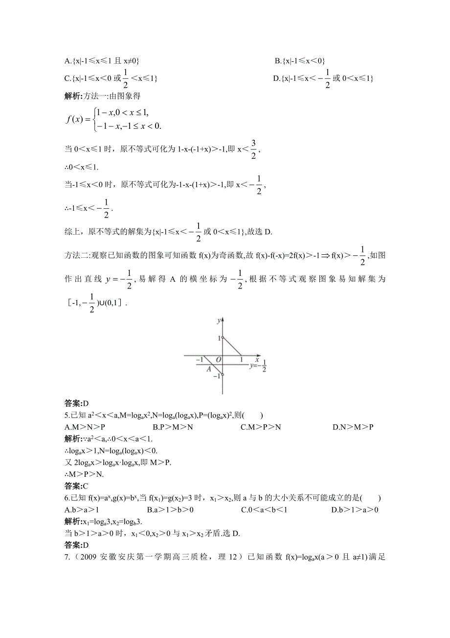 2011年高考总复习数学（大纲版）提能拔高限时训练：不等式的综合问题（练习+详细答案）.doc_第2页