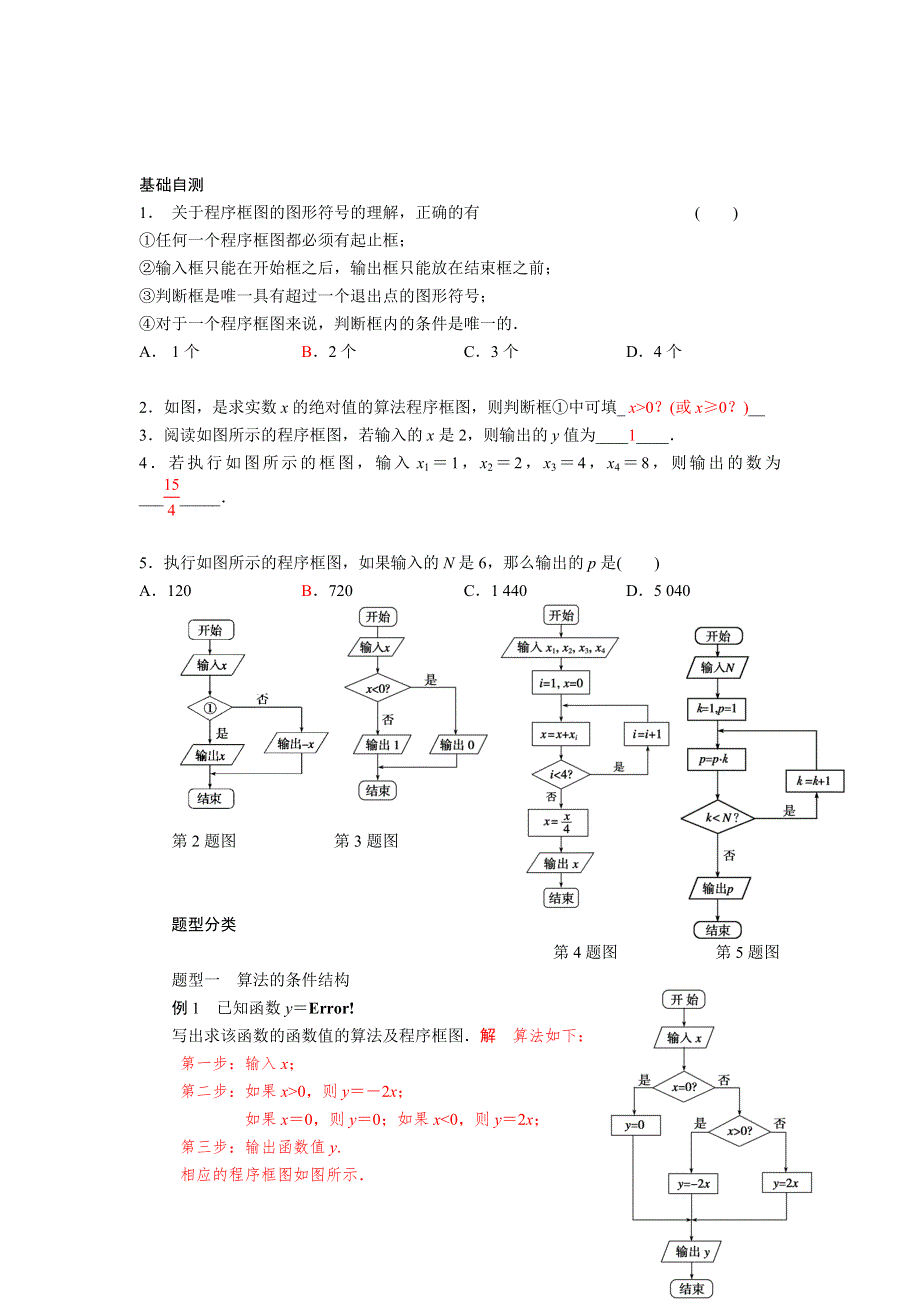 2013届高三数学一轮复习讲义 算法、程序框图、基本语句（人教A版）.doc_第2页