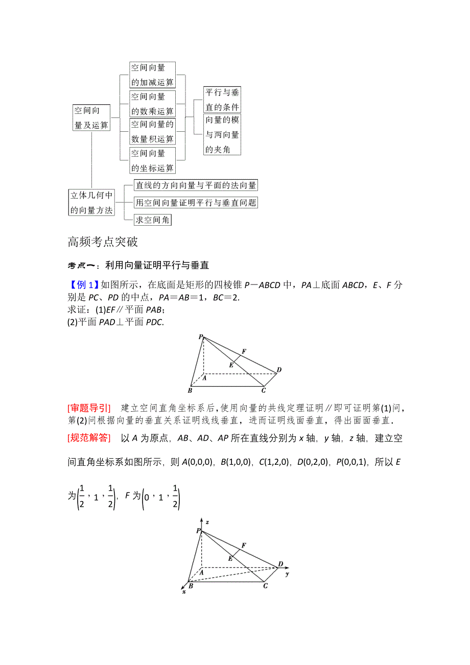 2013届高三数学二轮复习教案 专题四 第3讲空间向量与立体几何.doc_第3页