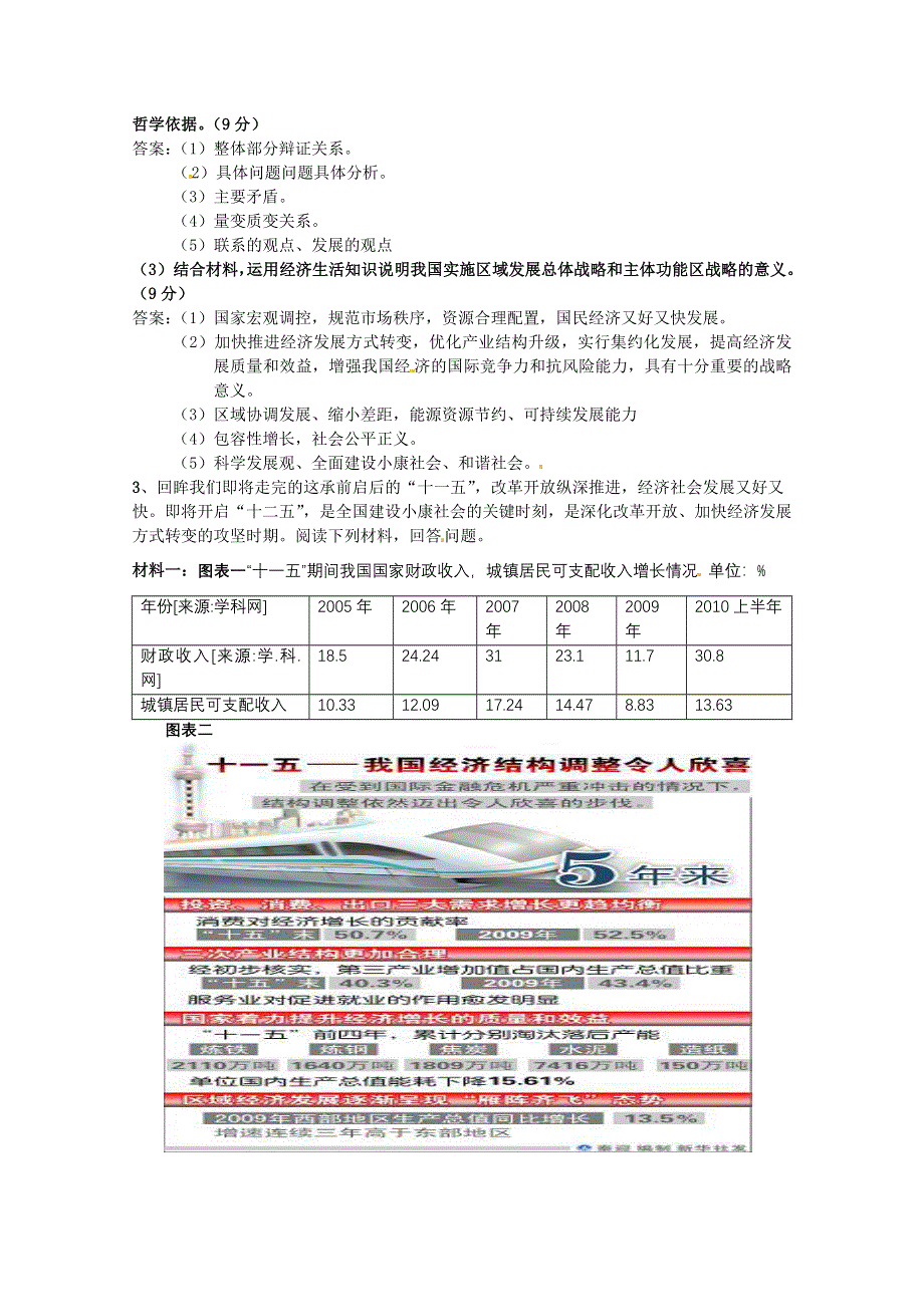 2011年高考政治《十二个五年规划》创新试题.doc_第2页