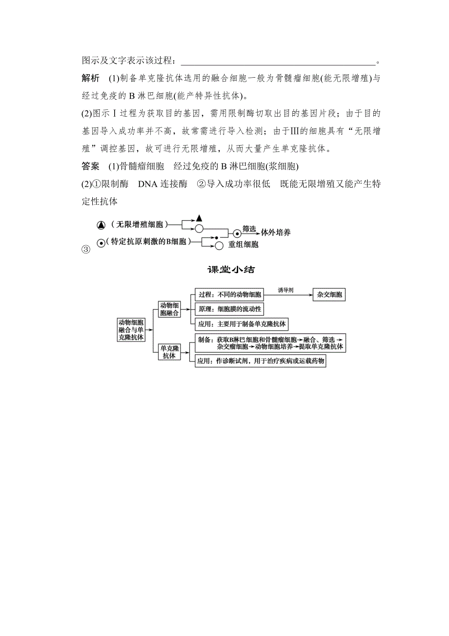 《创新设计》2015-2016学年高二生物人教版选修3 ：2-2-2 动物细胞融合与单克隆抗体 随堂达标检测 WORD版含解析.doc_第3页