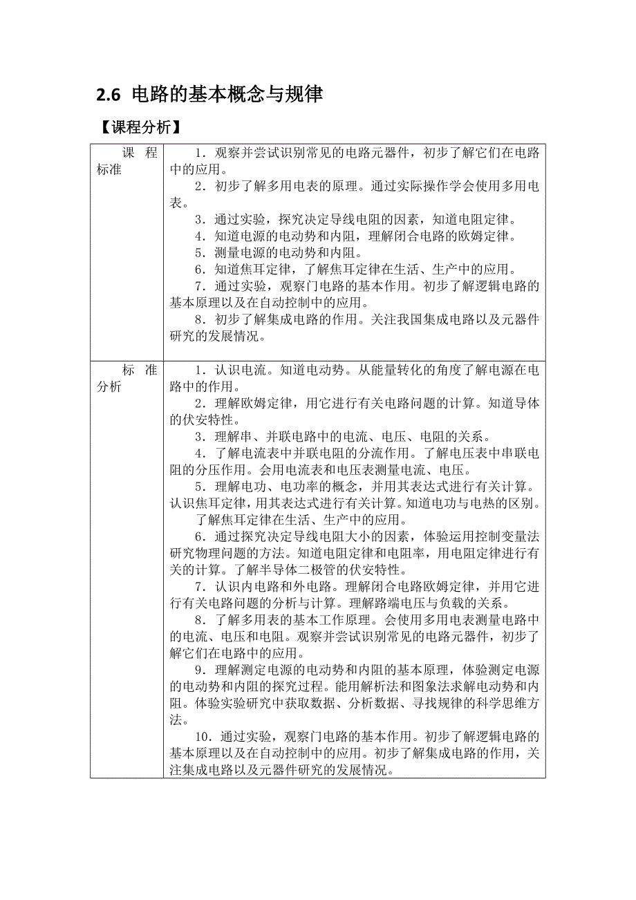 《名校推荐》江苏省南京市金陵中学高中物理选修3-1《2.6 电路的基本概念与规律》教案 .doc_第1页