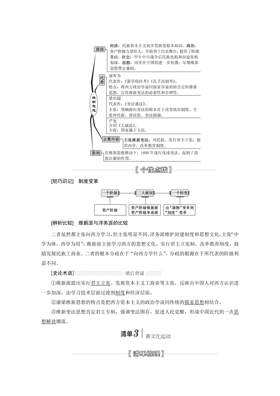 《创新设计》2015届历史一轮总复习：把握线索+主干知识+核心解读+热点突破+演练提升：第十三单元 近现代中国的思想解放潮流、理论成果WORD版含答案.doc_第3页