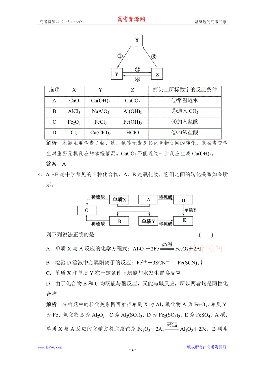 《创新设计》2015届高考化学二轮复习：微题型17 WORD版含解析.doc_第2页