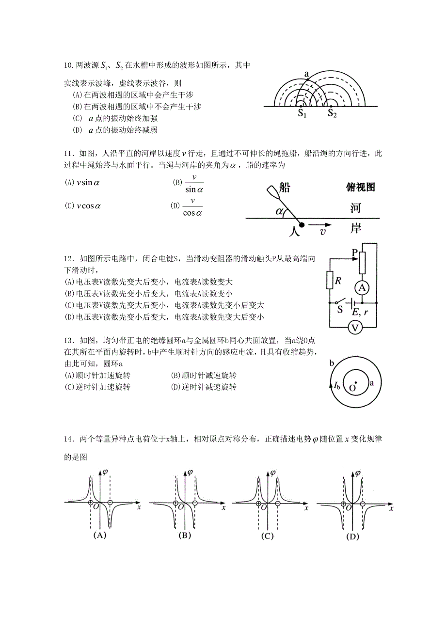 2011年高考试题——物理（上海卷）WORD版及答案.doc_第3页