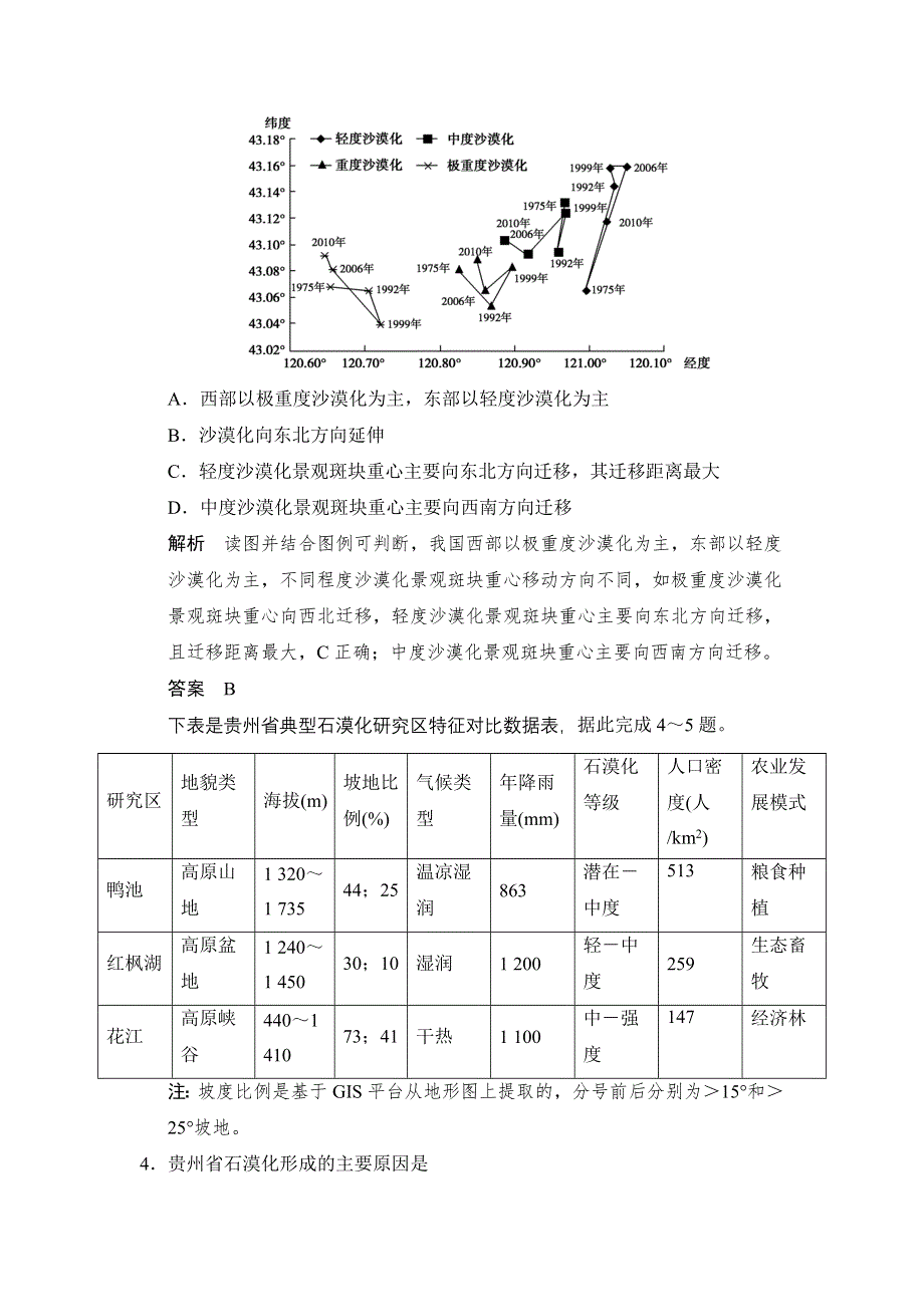 《创新设计》2015届高考地理（湘教版）一轮总复习配套题库：必考点专练13　区域生态环境建设.doc_第2页