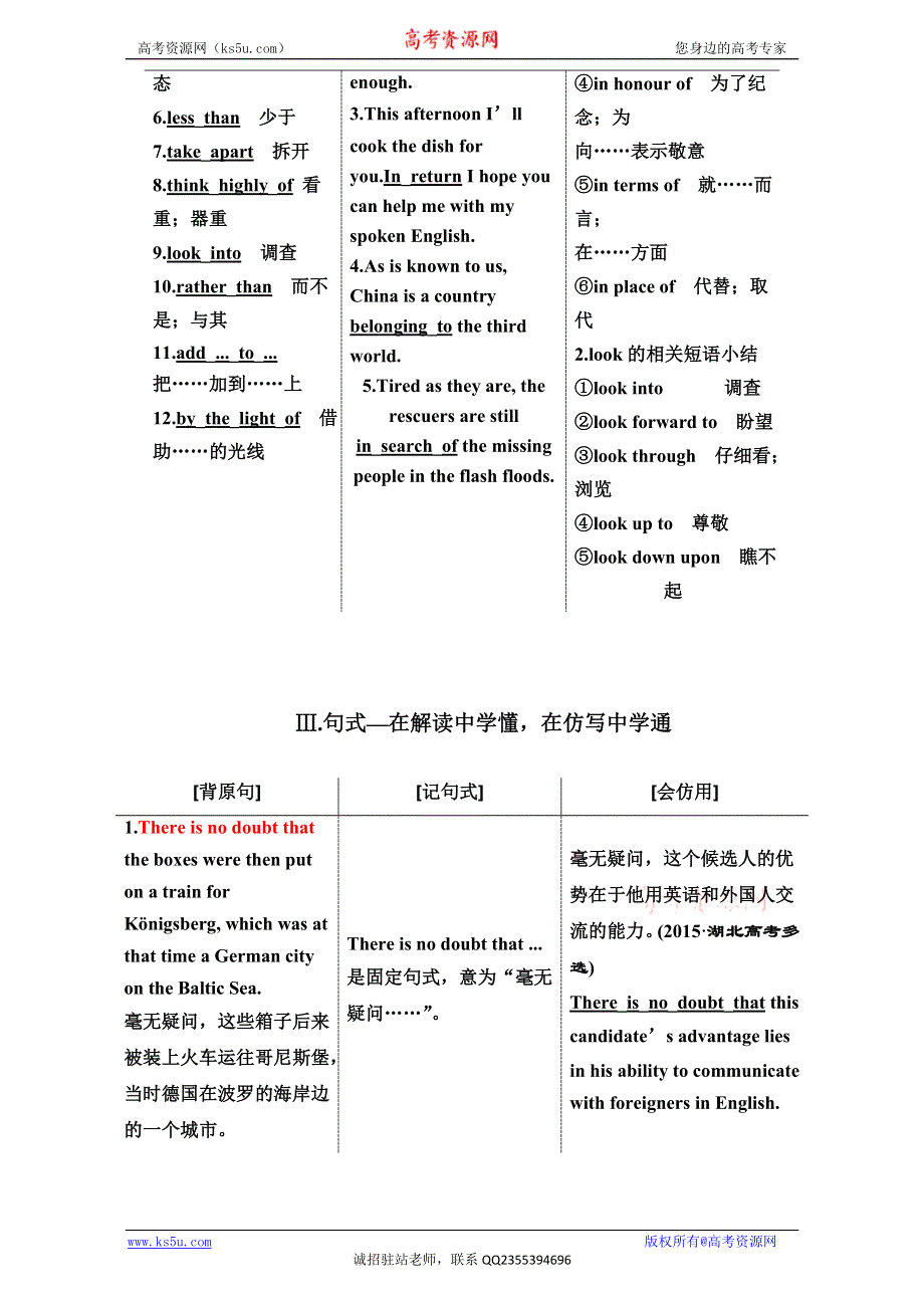 《三维设计》2017届高三英语（人教版新课标）一轮复习导学案必修二 UNIT 1　CULTURAL RELICS WORD版含答案.doc_第3页