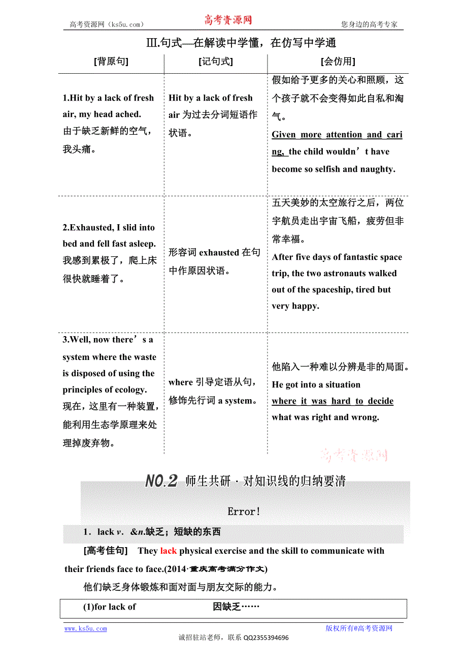 《三维设计》2017届高三英语（人教版新课标）一轮复习导学案必修五 UNIT 3　LIFE IN THE FUTURE WORD版含答案.doc_第3页