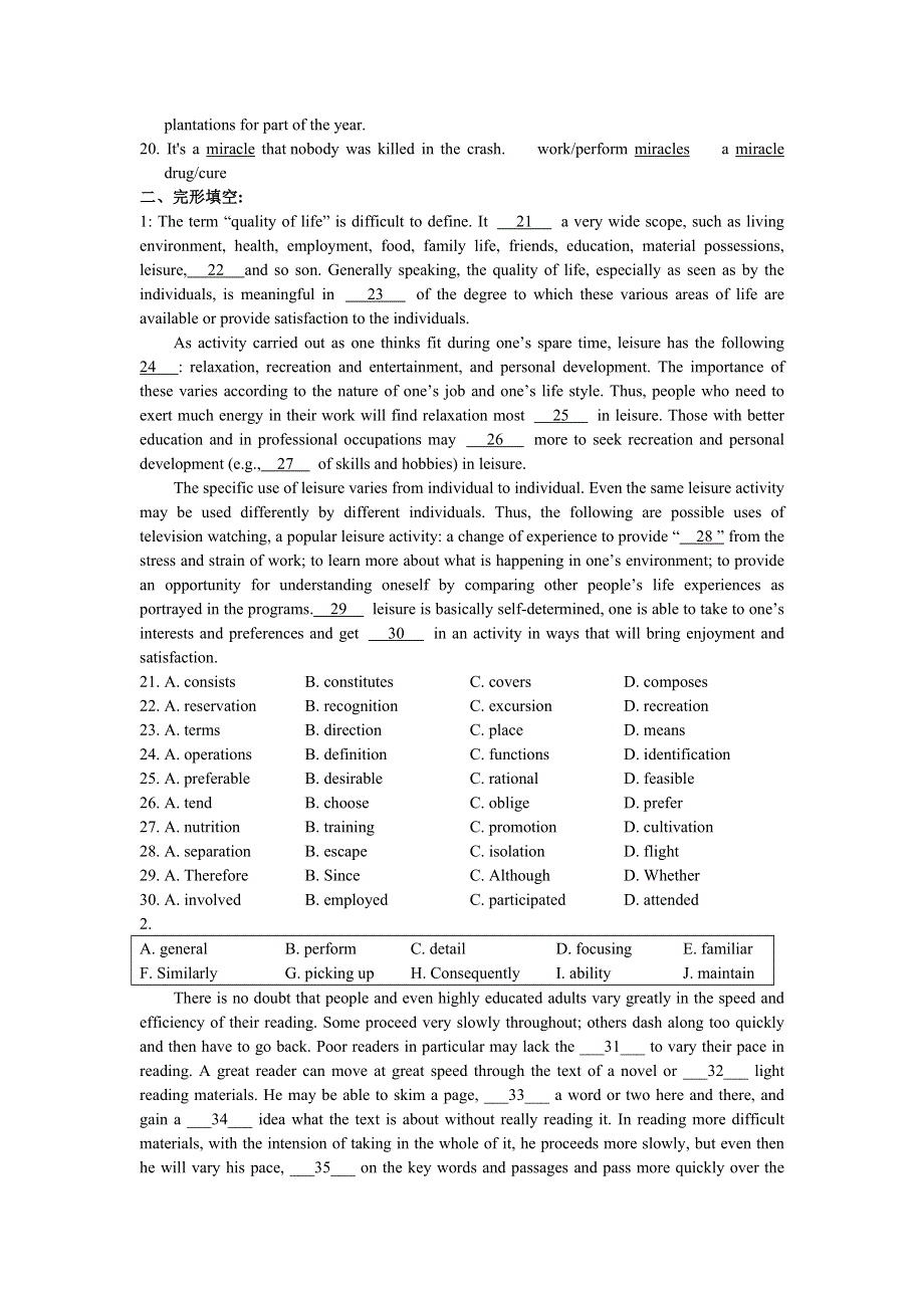 《名校推荐》江苏省丹阳高级中学2016年自主招生英语辅导材料13 WORD版含答案.doc_第2页