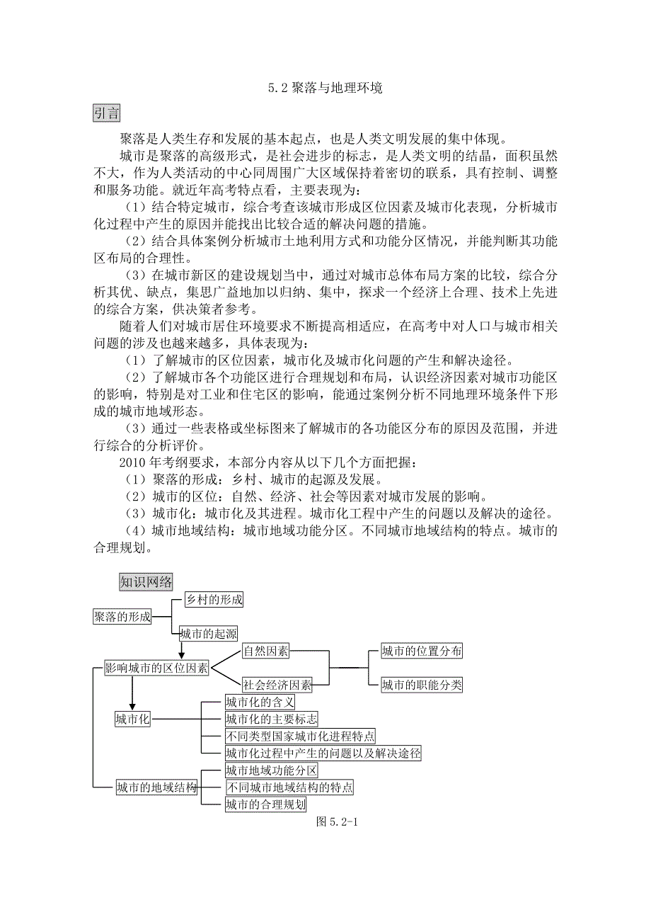 云南省陇川县第一中学高三地理教案：5.2.1城市的形成与区位选择.doc_第1页