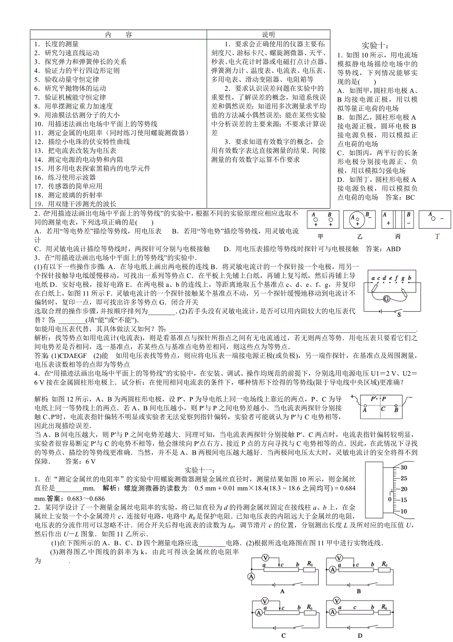 2011年高考物理光学电学实验.doc_第1页