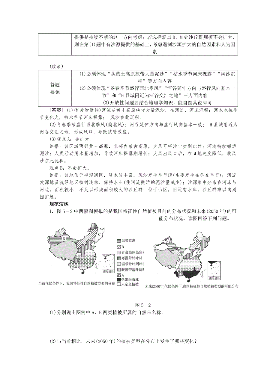 2015全品高考地理特色讲练 类型5 区域特征分析类 WORD版含答案.doc_第2页