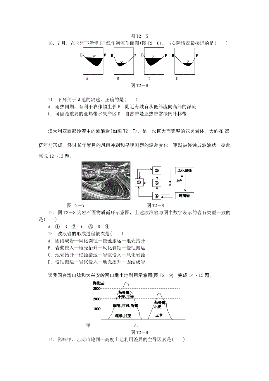 2015全品高考地理最后冲刺题型技能突破2 地理事象判断分析 WORD版含答案.doc_第3页