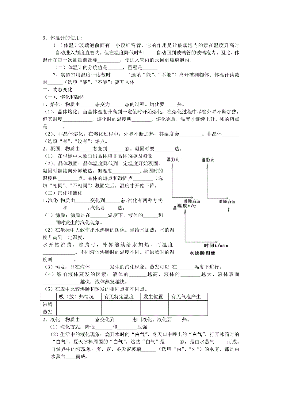 九年级物理全册 第十二章 温度与物态变化知识点（新版）沪科版.doc_第2页