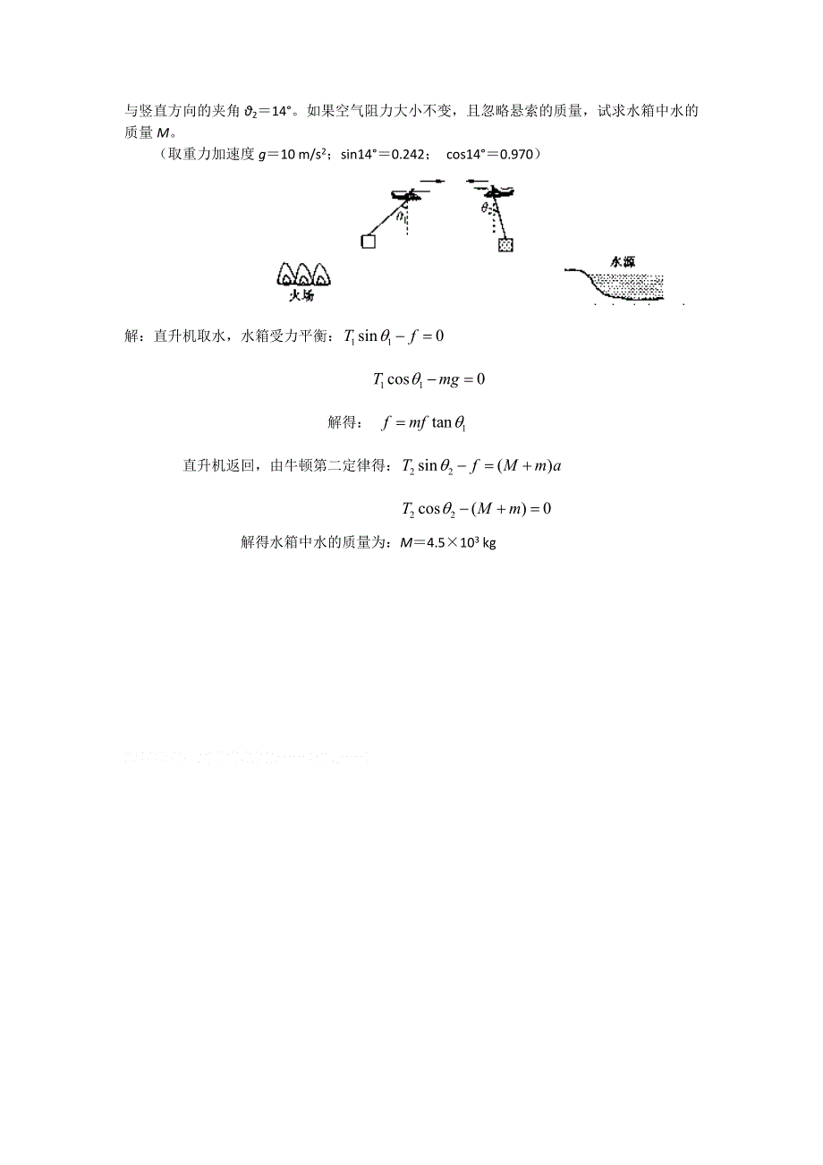 2011河南泌阳高考物理一轮复习--牛顿第二定律（试题展示）.doc_第3页