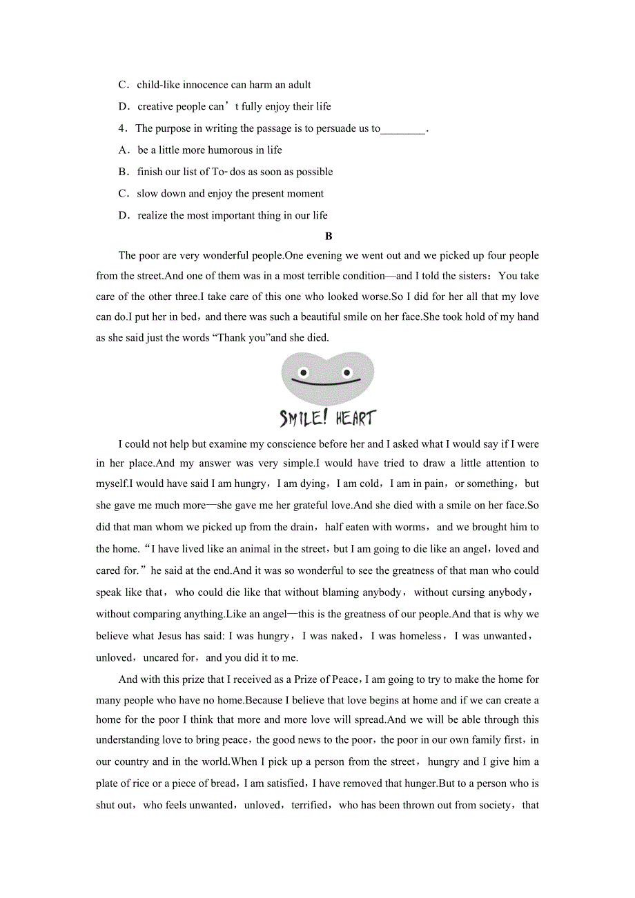 优化方案&高中同步测试卷&北师英语选修8：UNIT 23　CONFLICT　（B卷） WORD版含答案.doc_第2页