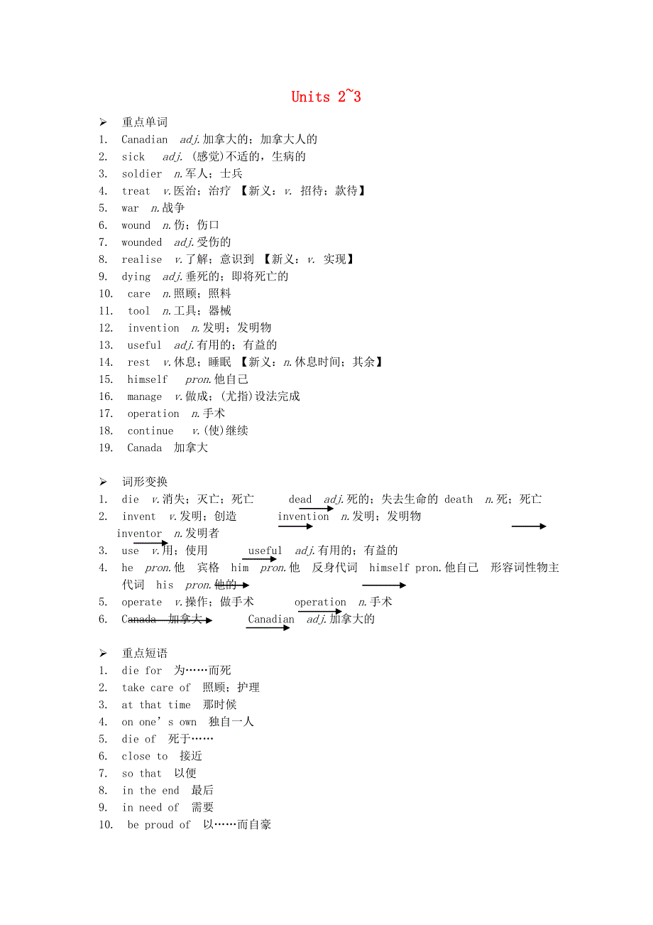 九年级英语上册 Module 3 Heroes Units 2-3早读手册（新版）外研版.doc_第1页