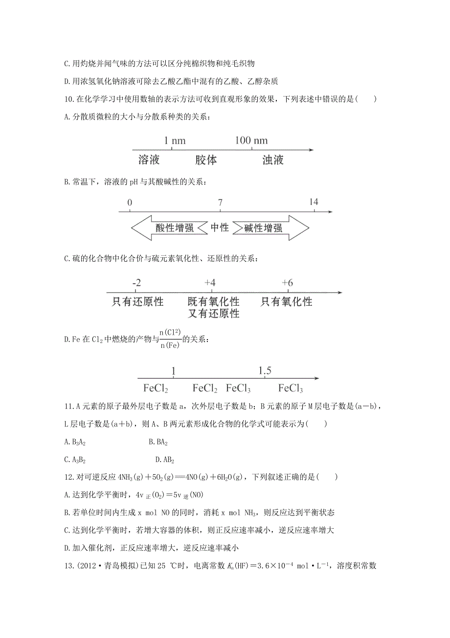 2013届高中化学总复习综合评估检测 二WORD版含答案.doc_第3页