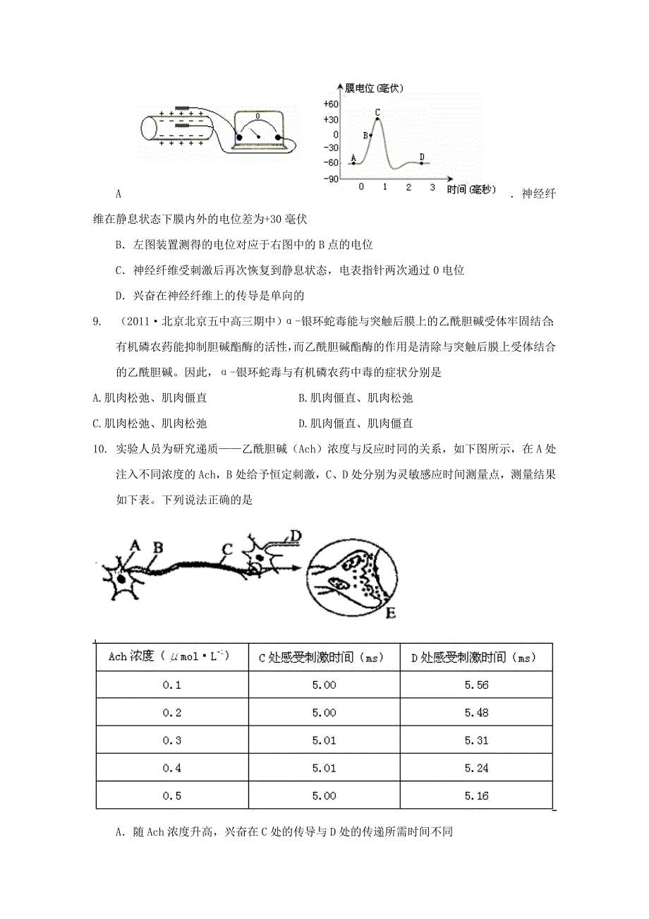 2011版高中生物二轮专题复习学案：专题质量评估（五）（新课标）.doc_第3页