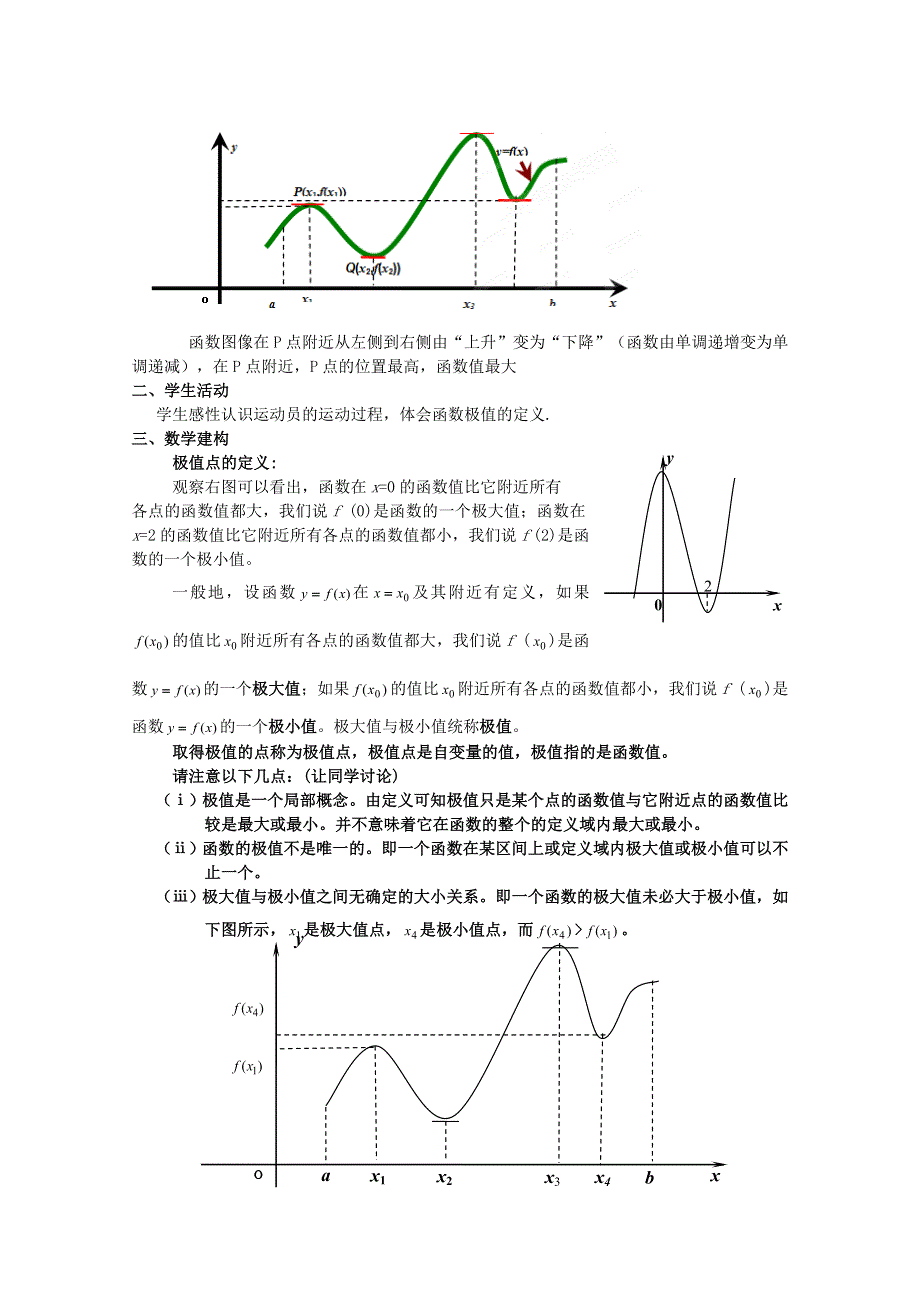 2015一轮复习课时精品提升作业卷之函数的极值与导数教案WORD版含答案.doc_第2页