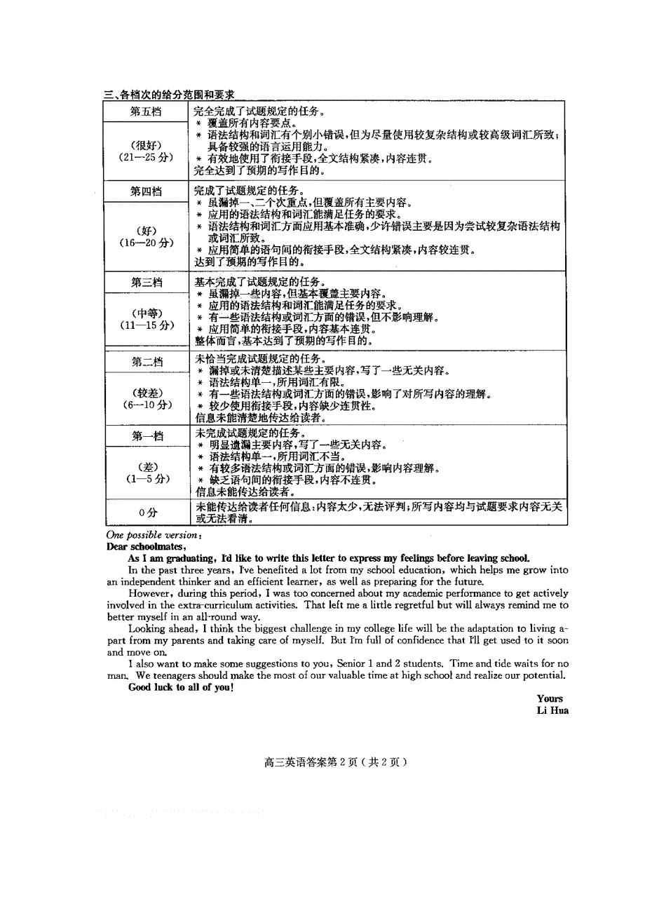 2011盐城三调、南京三模（英语）答案.doc_第2页