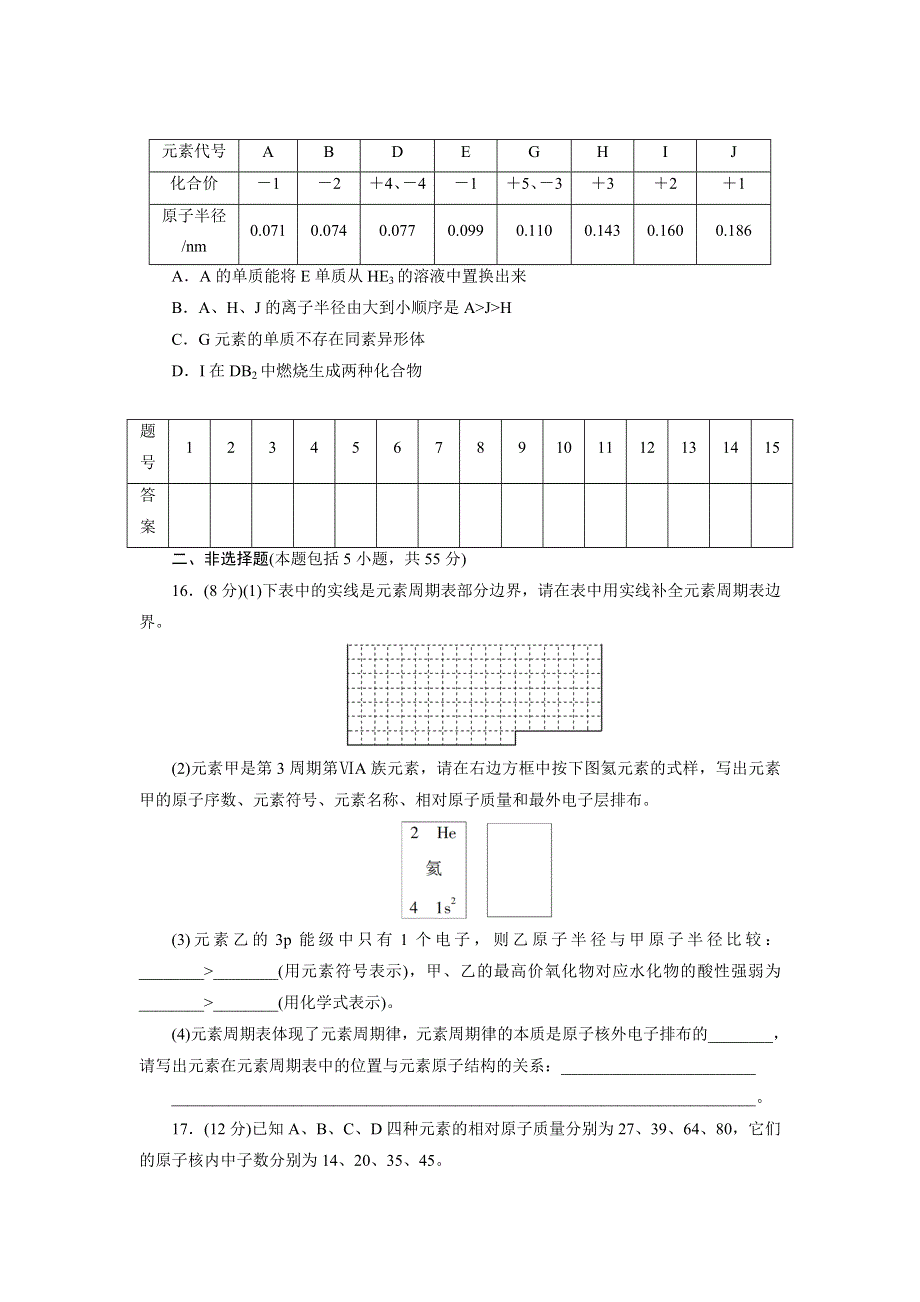 优化方案&高中同步测试卷&鲁科化学选修3：高中同步测试卷（二） WORD版含解析.doc_第3页