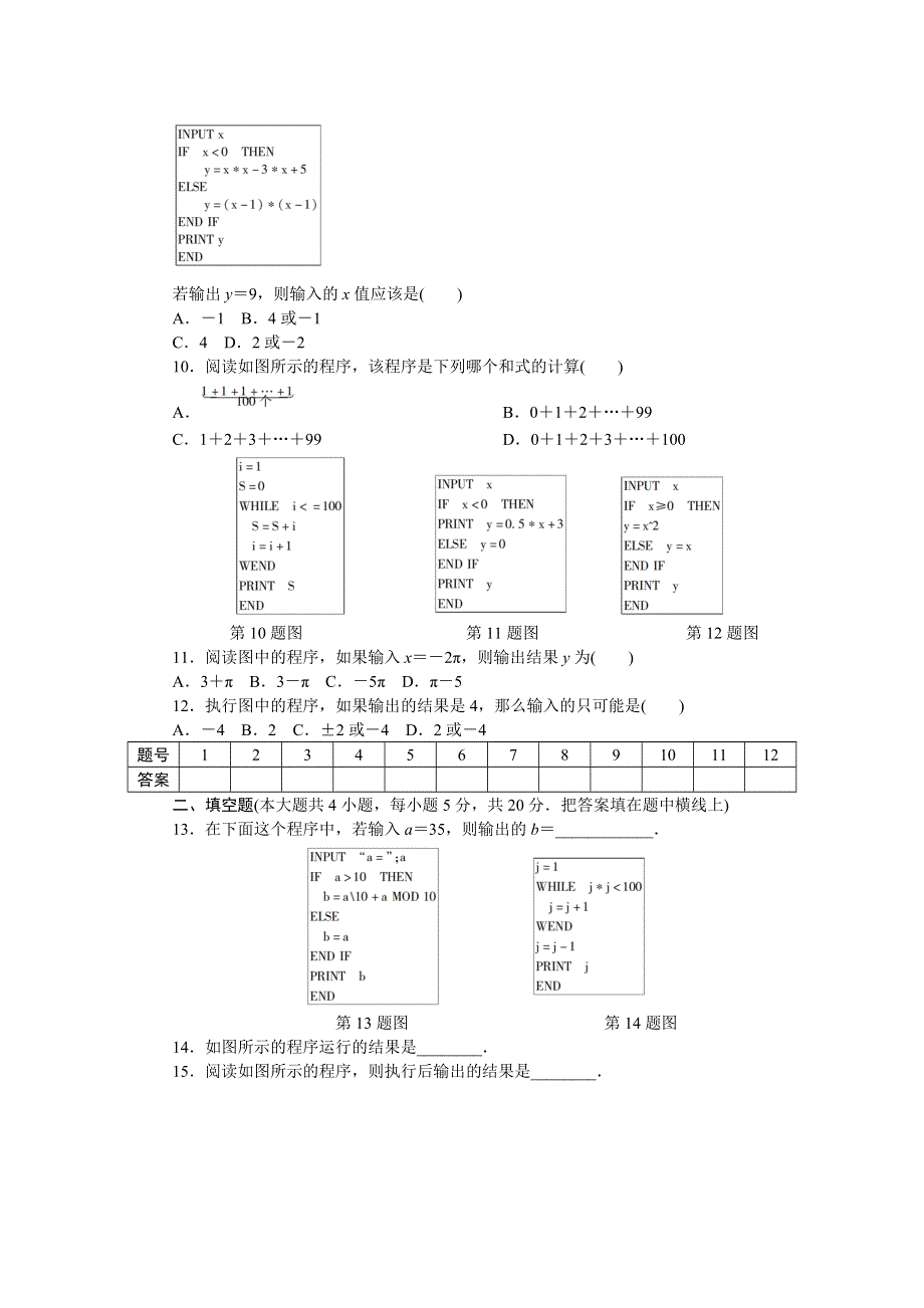 优化方案·高中同步测试卷·人教A数学必修3：高中同步测试卷（二） WORD版含答案.doc_第2页