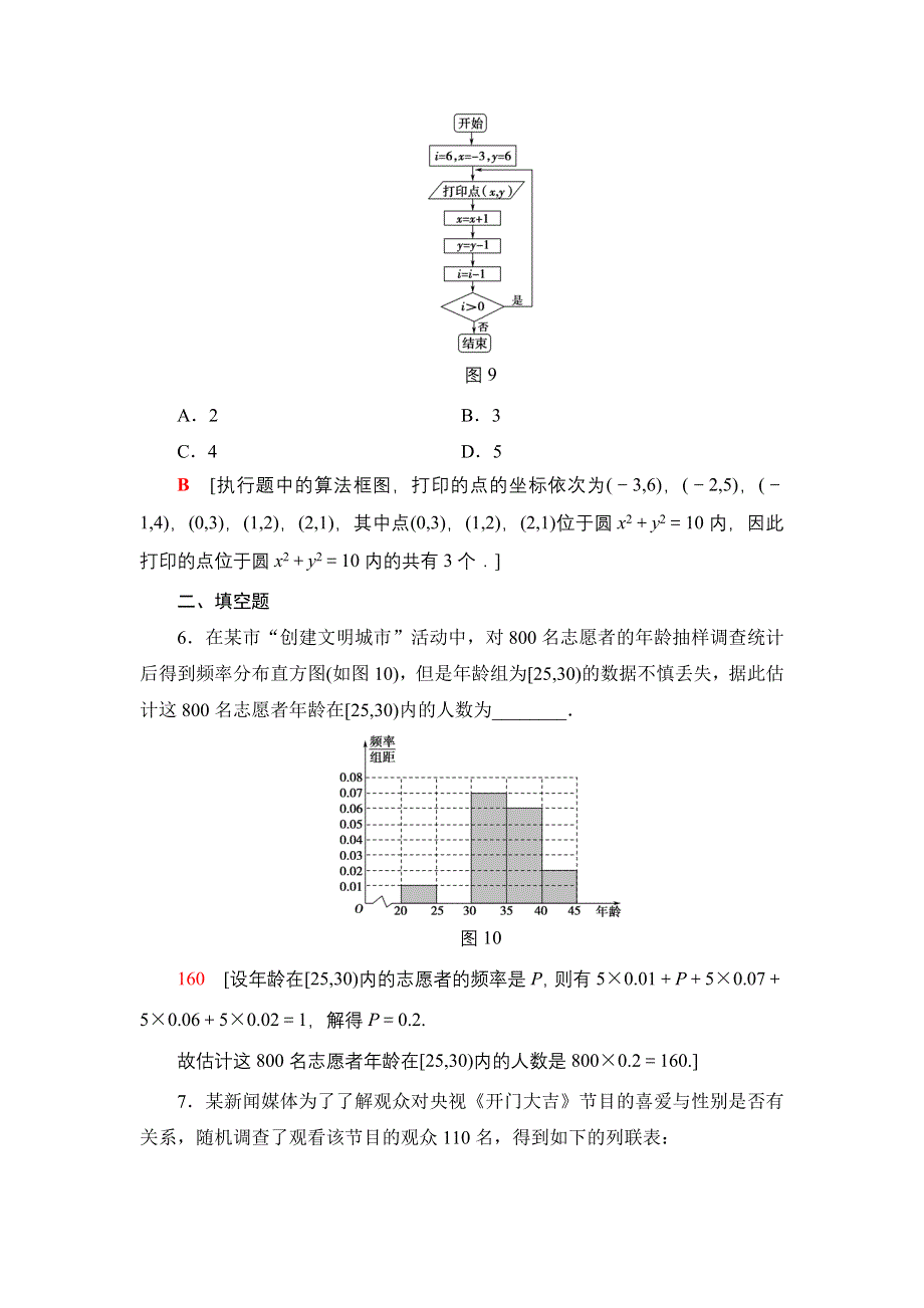 2018一轮北师大版（理）数学训练：重点强化训练5　统计与统计案例 WORD版含解析.doc_第3页