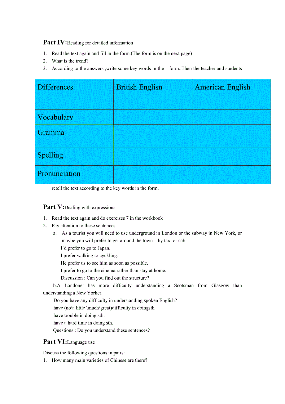 2015年外研版高二英语必修5教案：MODULE 1 PERIOD 2 READING AND VOCABULARY .doc_第2页