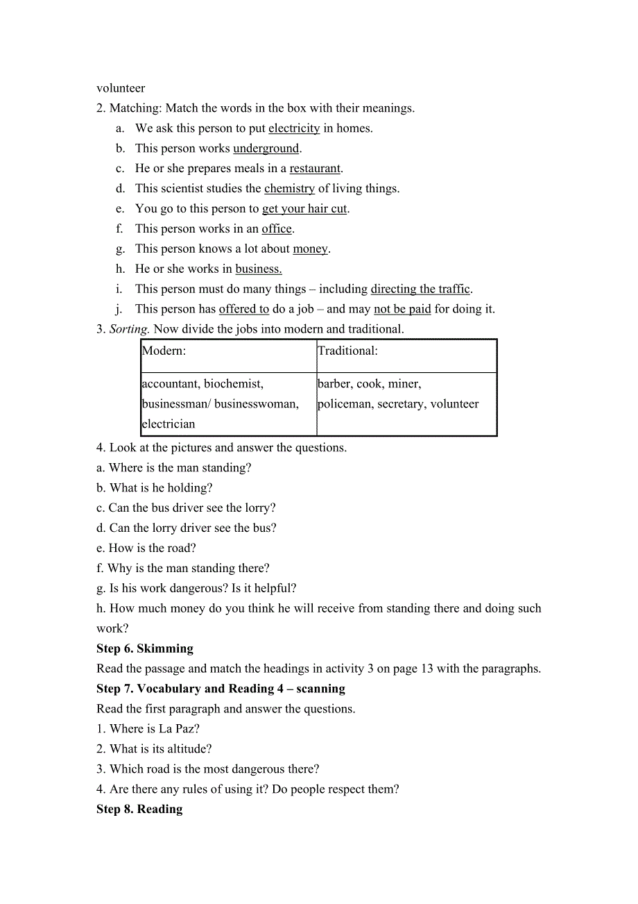 2015年外研版高二英语必修5教案：MODULE 2 A JOB WORTH DOING PERIOD ONE .doc_第2页