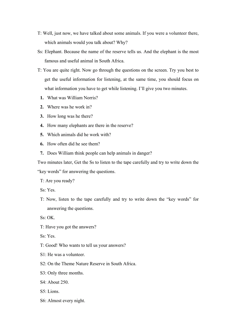 2015年外研版高二英语必修5教案：MODULE 6 ANIMALS IN DANGER PERIOD FOUR .doc_第3页