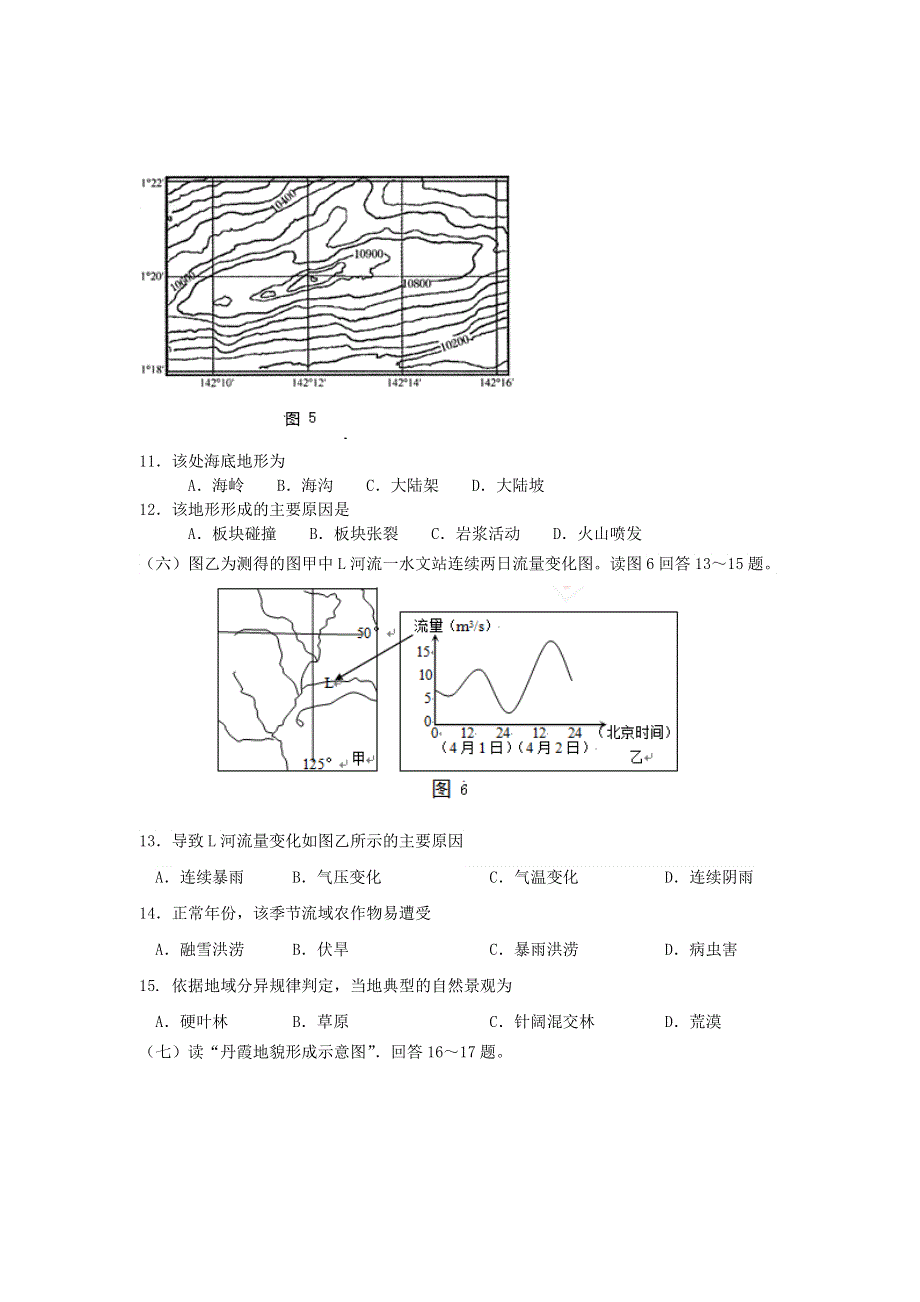 2015上海市高考压轴卷 地理 WORD版含解析.doc_第3页