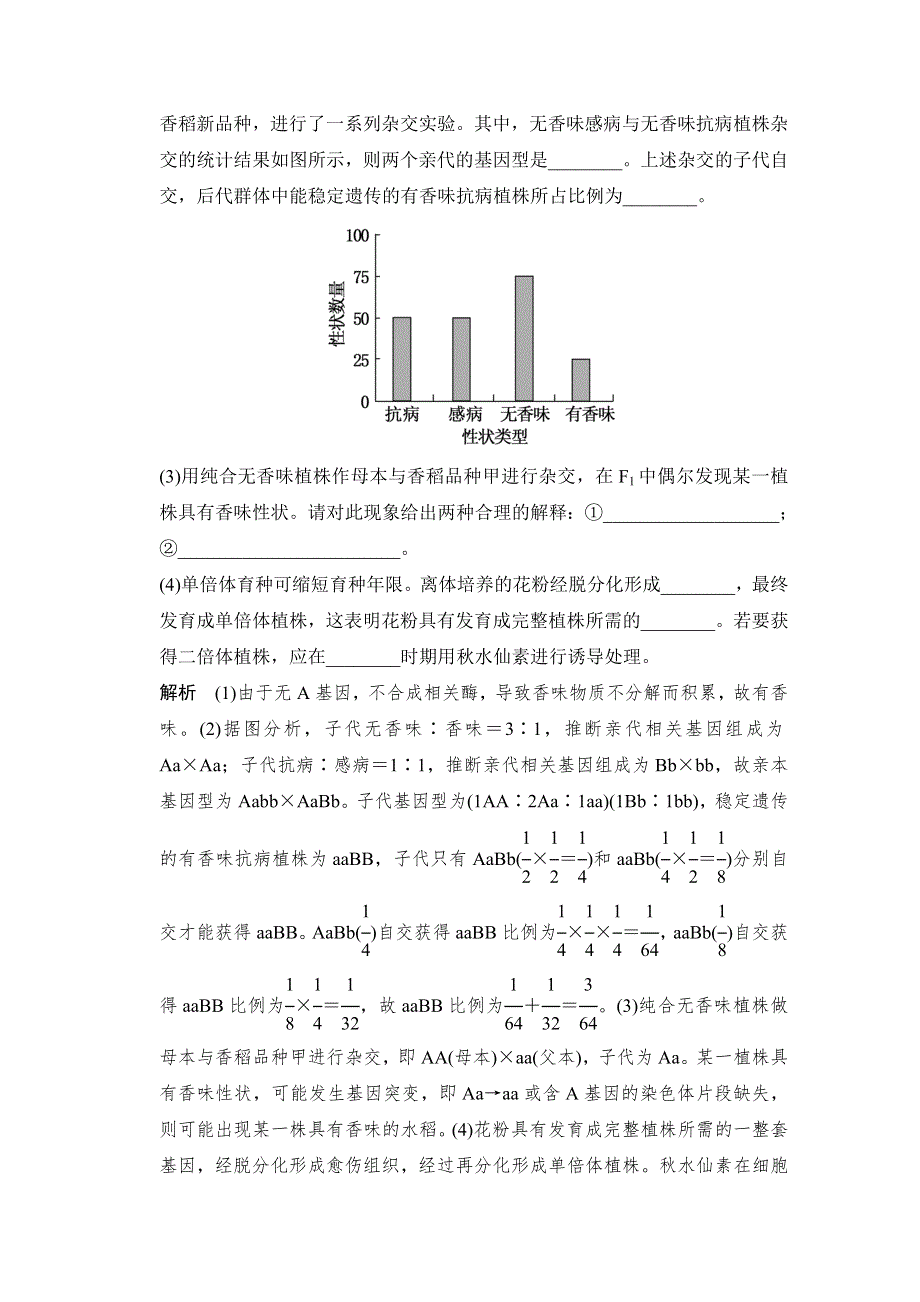 《创新设计》2015版生物二轮专题复习（江苏版）应用题组集训3-3-考点2 变异原理在育种实践中的应用 .doc_第2页