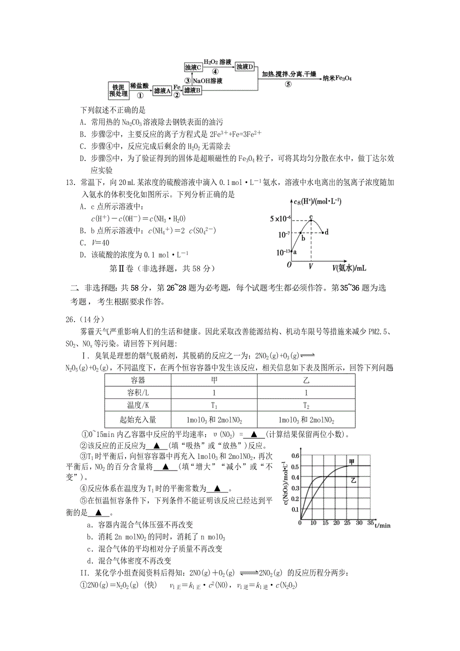 四川省射洪中学校2021届高三化学上学期周练试题（二）.doc_第2页