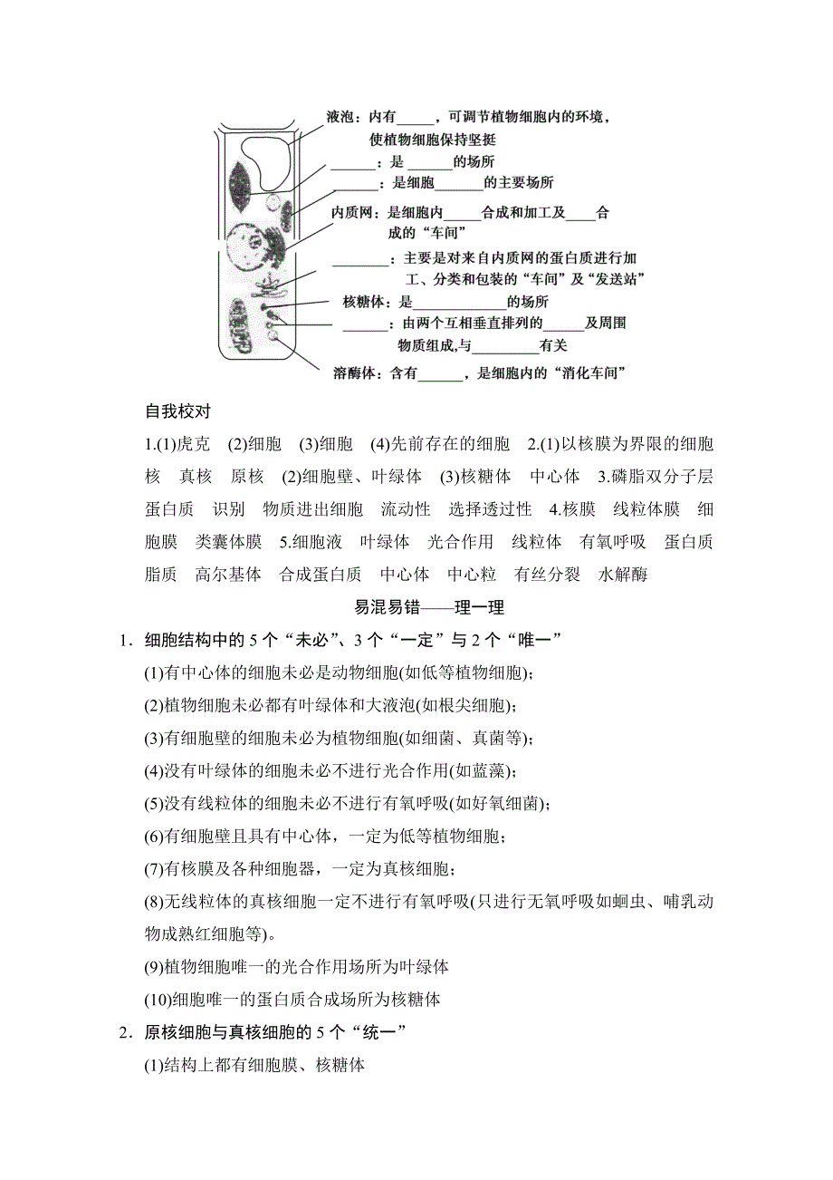 《创新设计》2015版生物二轮专题复习（闽津渝版）助圆高考梦：临场施三招 第一招 考点2.doc_第2页