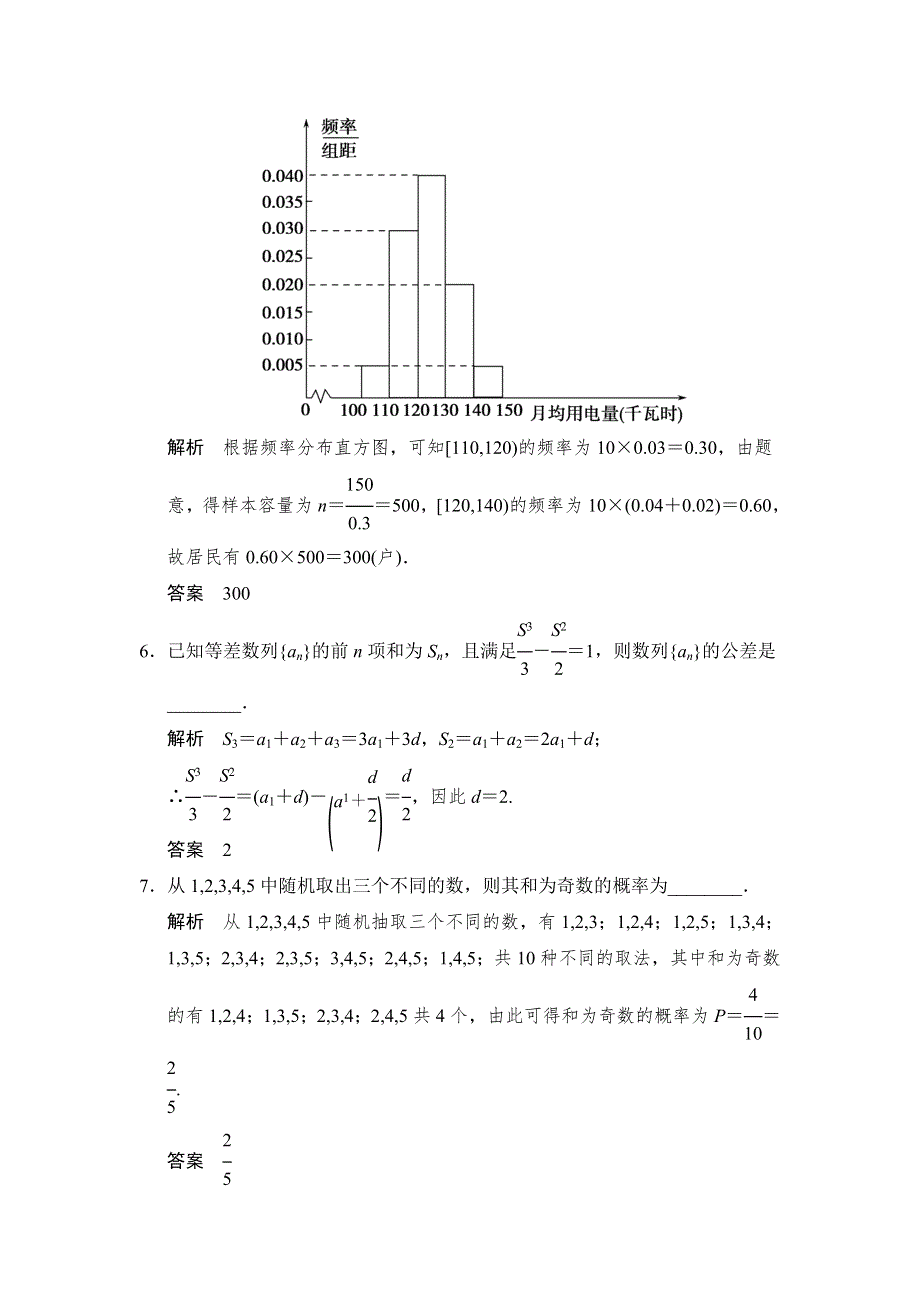 《创新设计》2015高考数学（苏教文）一轮方法测评练：常考填空题——基础夯实练3.doc_第2页