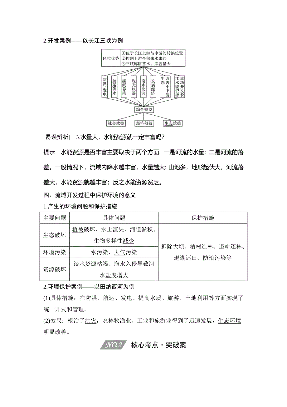 2020人教版（四川专用）高考地理一轮复习教师用书：第41讲 流域开发及综合治理 WORD版含答案.doc_第3页