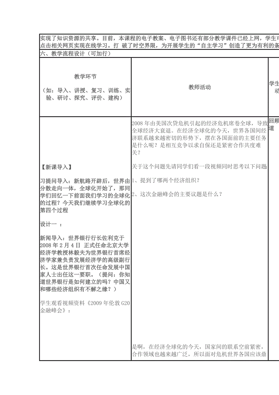 2015年山东教师全员远程研修优秀作业 高中历史岳麓版必修二教案 第23课 战后资本主义世界经济体系的形成3.doc_第2页