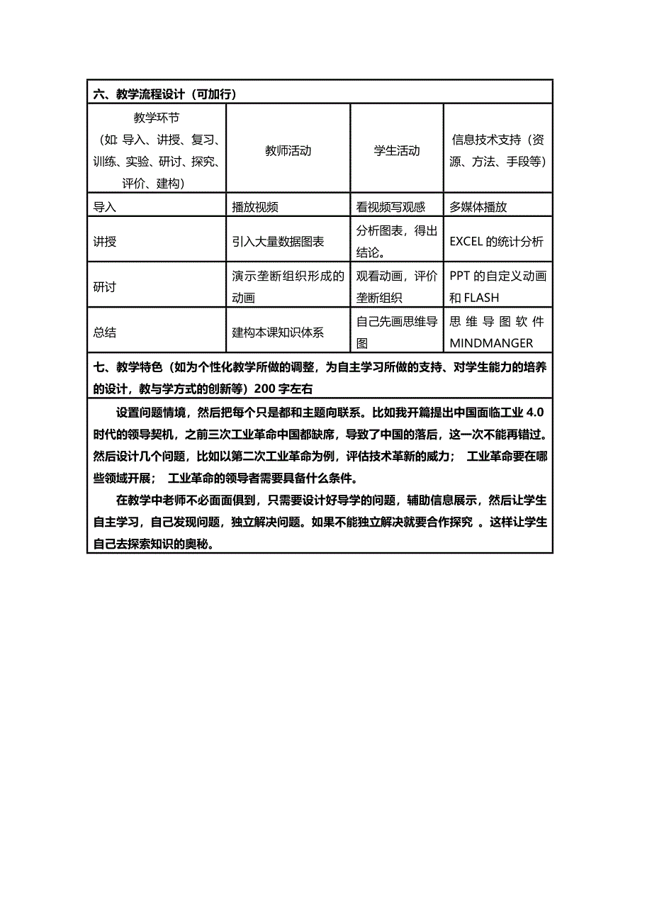 2015年山东教师全员远程研修优秀作业 高中历史岳麓版必修二教案 第9课 改变世界的工业革命3.doc_第2页