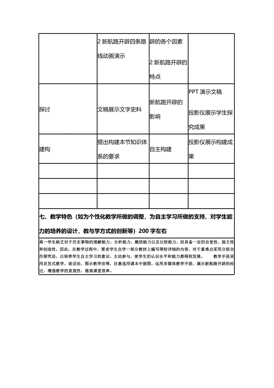 2015年山东教师全员远程研修优秀作业 高中历史岳麓版必修二教案 第7课 新航路的开辟38.doc_第3页