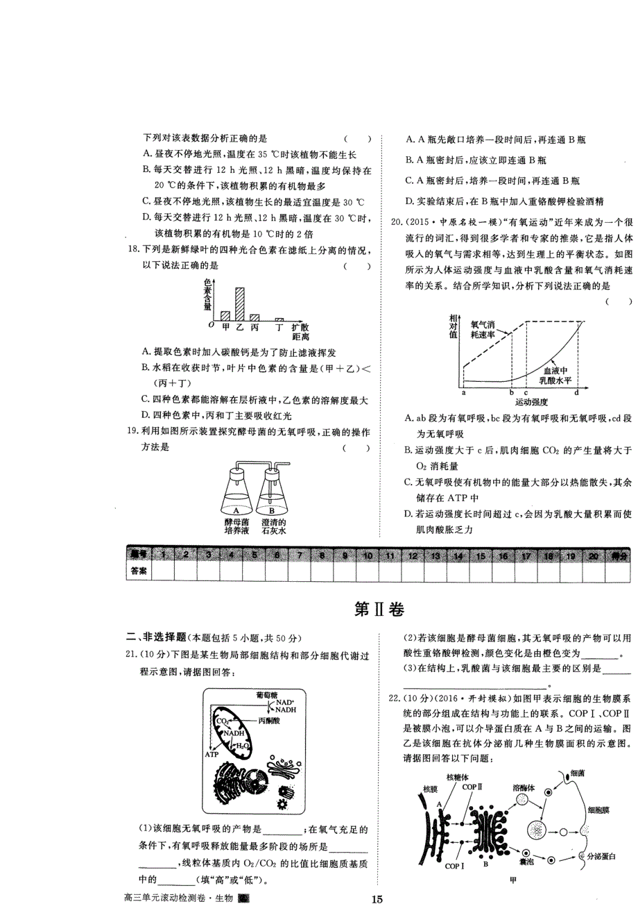 《名校推荐》河南省郑州第一中学2016-2017学年高二下学期生物阶段滚动检测卷（一）扫描版含答案.doc_第3页