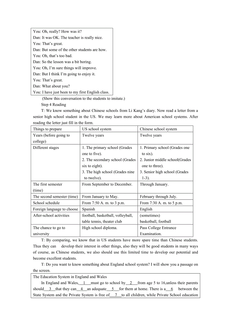 2011高一英语教案：MODULE1 MY FIRST DAY AT SENIOR HIGH 7TH PERIOD（外研版必修1）.doc_第3页