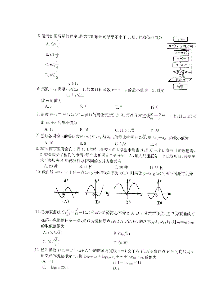 2015年普通高校招生全国统一考试仿真模拟全国卷理科数学（二） 扫描版含解析.doc_第2页